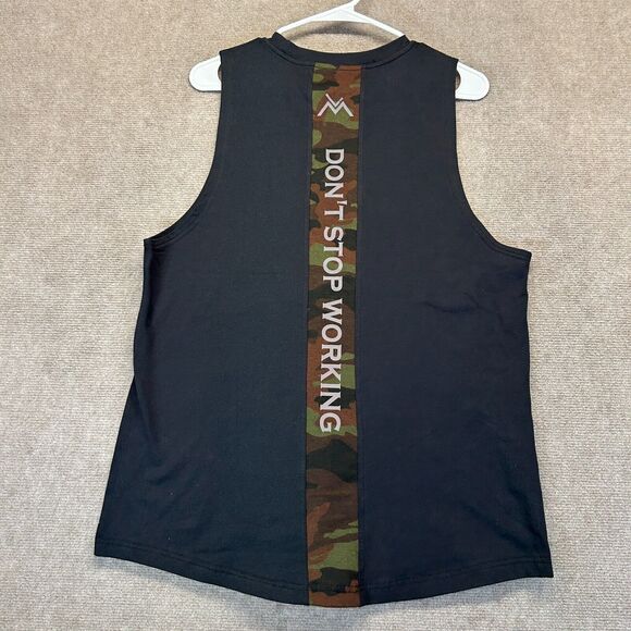 Limitless Muscle Apparel Tank Men's Large Sleeveless Shirt Black Camo Gym NEW - Picture 7 of 8
